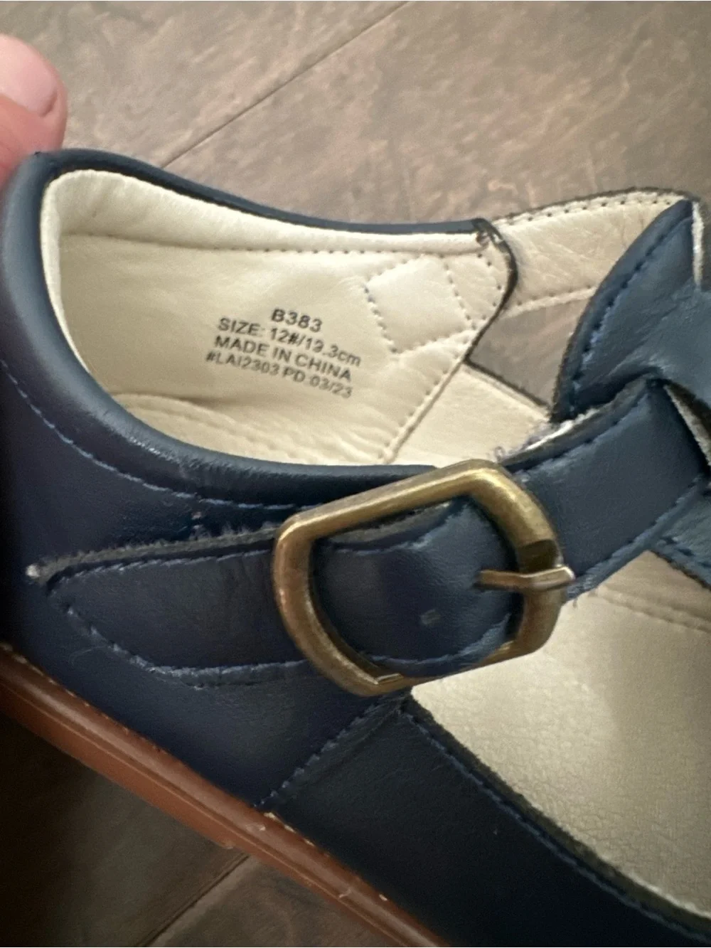 Felix & Flora Navy T-Strap Mary Jane Dress Shoes for Kids